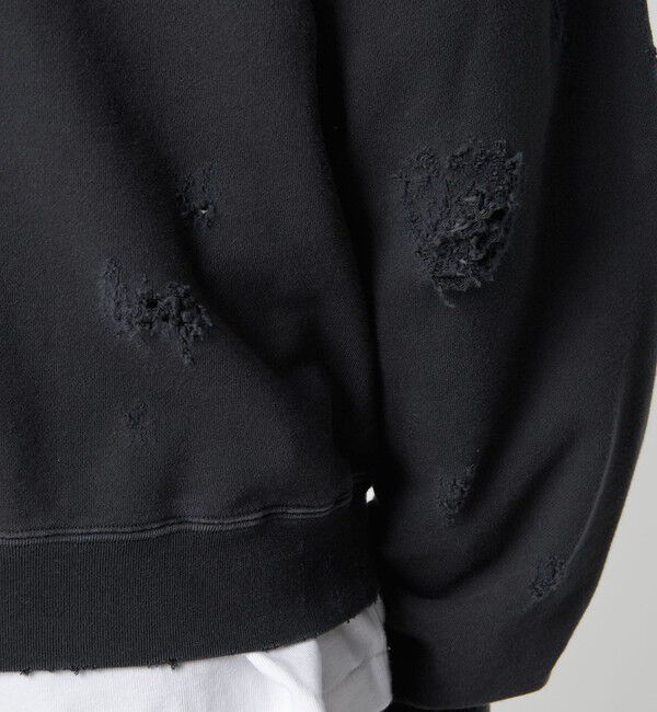 MONKEY TIME「フレンチテリー ディストレスト フルジップ フーディー」|カーディガン|