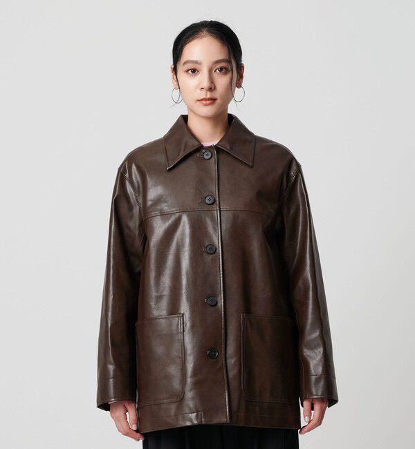 BEAUTY&YOUTH UNITED ARROWS「レザーライク カバーオール ジャケット」|その他|