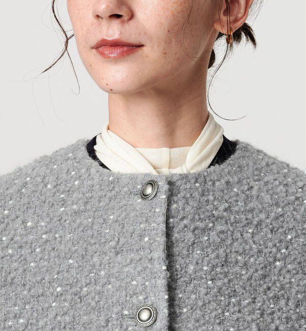 BEAUTY&YOUTH UNITED ARROWS「ドットジャガード ノーカラージャケット」|ノーカラージャケット|