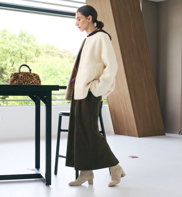 BEAUTY&YOUTH UNITED ARROWS「レザー バックジップ ブーツ」|ショートブーツ|