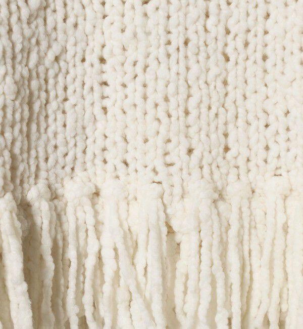 BEAUTY&YOUTH UNITED ARROWS「【別注】＜IRONING＞フリンジ ニットプルオーバー」|ニット・セーター|