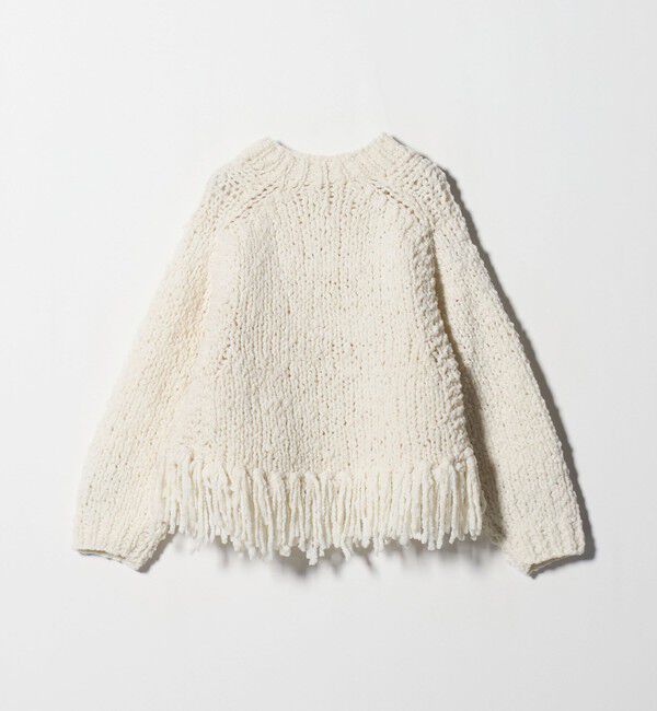 BEAUTY&YOUTH UNITED ARROWS「【別注】＜IRONING＞フリンジ ニットプルオーバー」|ニット・セーター|