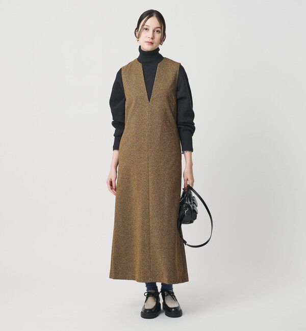 BEAUTY&YOUTH UNITED ARROWS「ポリエステルツイードライク ジャンパースカート」|ワンピース|