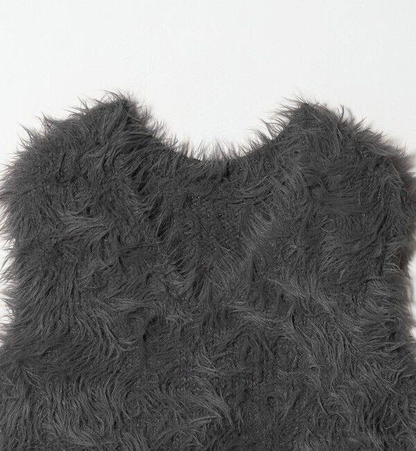 BEAUTY&YOUTH UNITED ARROWS「【WEB限定】フェザーヤーン ラメニット 2WAYベスト」|ニット・セーター|