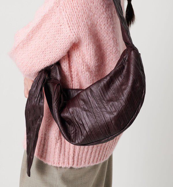 BEAUTY&YOUTH UNITED ARROWS「レザーライク ギャザー ショルダーバッグ」|ショルダー・メッセンジャー|