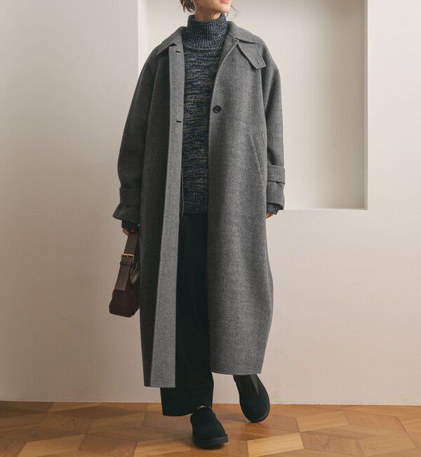 BEAUTY&YOUTH UNITED ARROWS「リバー ステンカラー ロングコート」|ステンカラーコート|