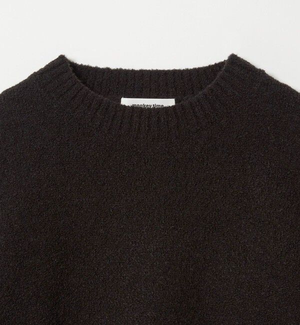 MONKEY TIME「ウール ナイロン ループヤーン クルーネック」|ニット・セーター|
