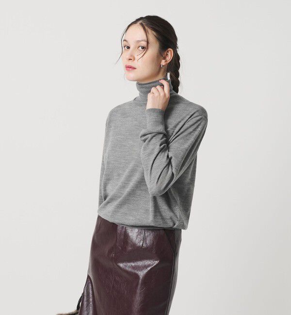 BEAUTY&YOUTH UNITED ARROWS「ウールポリエステル ハイゲージタートルネックニット ウォッシャブル」|ニット・セーター|