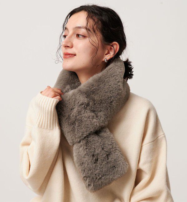 BEAUTY&YOUTH UNITED ARROWS「ファーライク マフラー」|マフラー|MD.GRAY