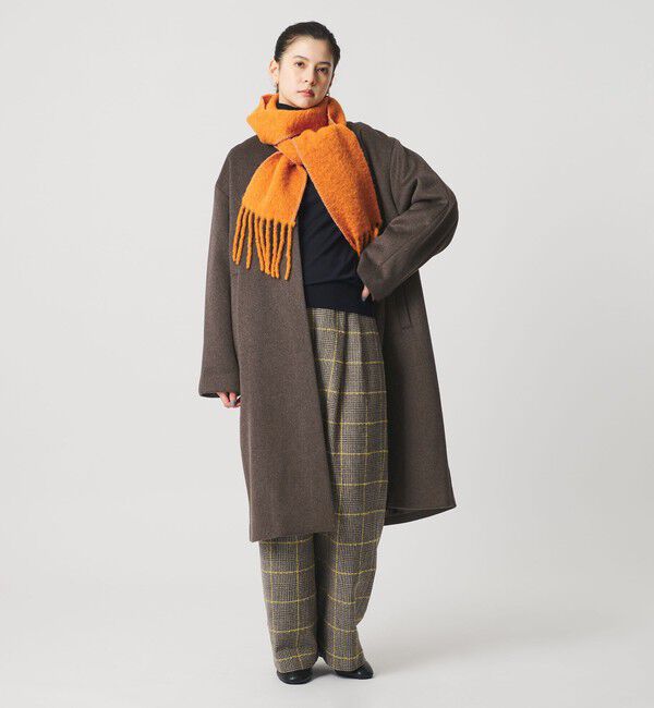 BEAUTY&YOUTH UNITED ARROWS「毛ナイロン ノーカラーコート」|ノーカラーコート|