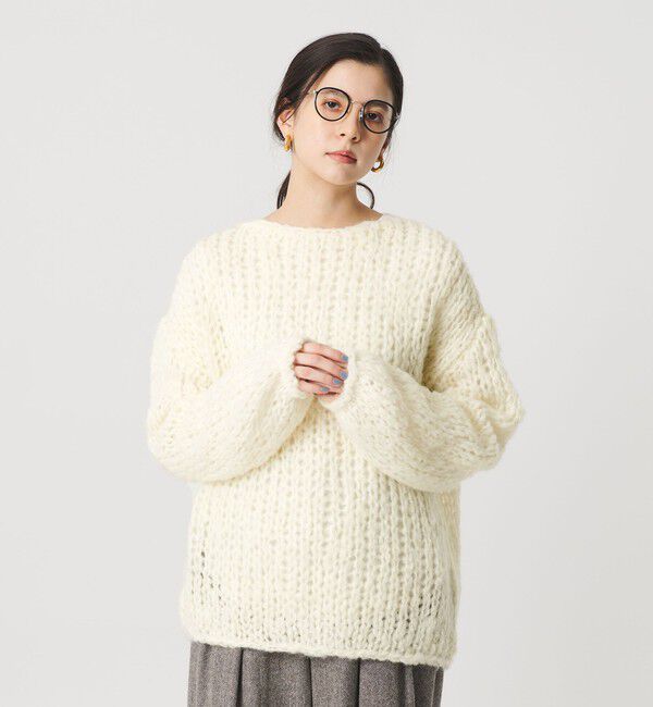 BEAUTY&YOUTH UNITED ARROWS「ウールモヘヤナイロン ルーズニットプルオーバー」|ニット・セーター|