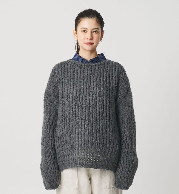 BEAUTY&YOUTH UNITED ARROWS「ウールモヘヤナイロン ルーズニットプルオーバー」|ニット・セーター|