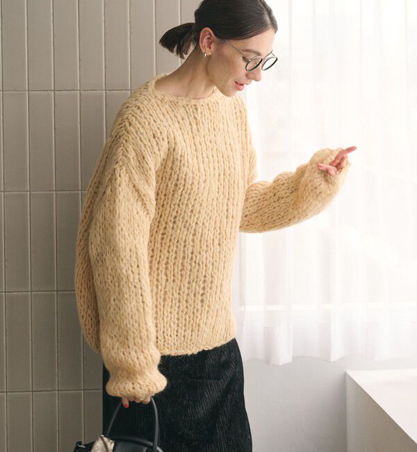 BEAUTY&YOUTH UNITED ARROWS「ウールモヘヤナイロン ルーズニットプルオーバー」|ニット・セーター|