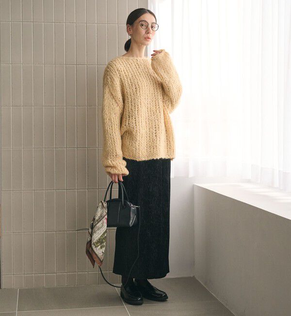 BEAUTY&YOUTH UNITED ARROWS「ウールモヘヤナイロン ルーズニットプルオーバー」|ニット・セーター|