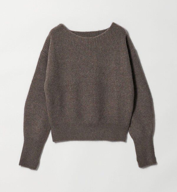 BEAUTY&YOUTH UNITED ARROWS「フォックスブレンド ボリュームスリーブ ボートネックニットプルオーバー」|ニット・セーター|