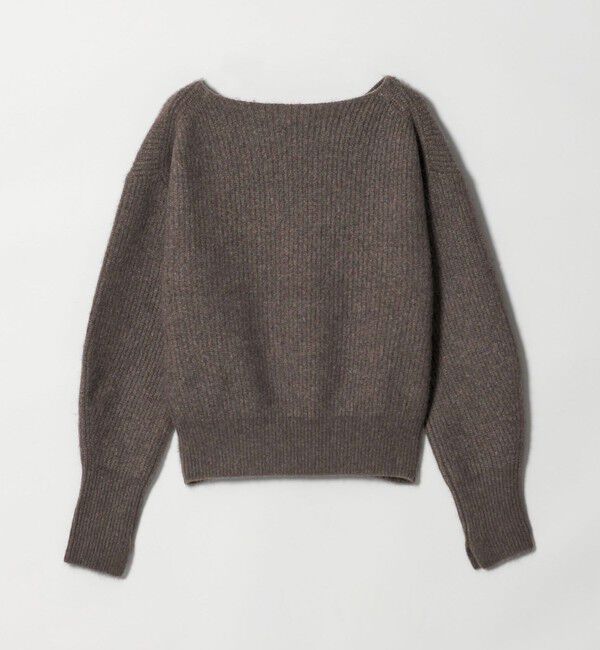 BEAUTY&YOUTH UNITED ARROWS「フォックスブレンド ボリュームスリーブ ボートネックニットプルオーバー」|ニット・セーター|