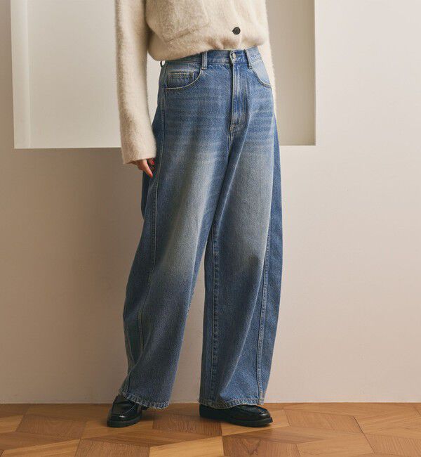 BEAUTY&YOUTH UNITED ARROWS「コットンデニム カーブパンツ」|デニム|