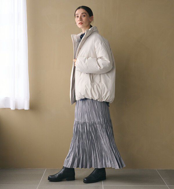 BEAUTY&YOUTH UNITED ARROWS「【WEB限定 Wardrobe DAILY MINIMAL】スタンドカラー コクーンダウンジャケット ウォッシャブル」|ダウン|