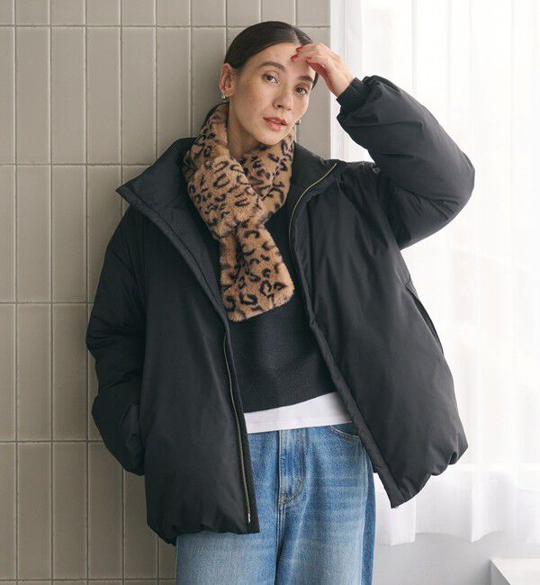 BEAUTY&YOUTH UNITED ARROWS「【WEB限定 Wardrobe DAILY MINIMAL】スタンドカラー コクーンダウンジャケット ウォッシャブル」|ダウン|BLACK