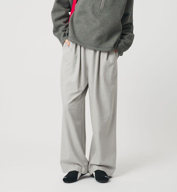 BEAUTY&YOUTH UNITED ARROWS「裏起毛ジョーゼット ワイドパンツ ウォッシャブル」|その他|