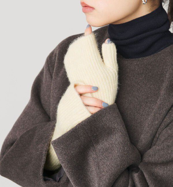 BEAUTY&YOUTH UNITED ARROWS「ソフト フィンガーレス グローブ」|手袋|OFF WHITE