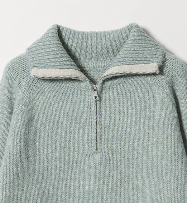 BEAUTY&YOUTH UNITED ARROWS「ウールナイロン ハーフジップ ニットプルオーバー」|ニット・セーター|