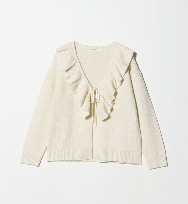 BEAUTY&YOUTH UNITED ARROWS「ウールレーヨン ラッフルフリル ニットカーディガン」|カーディガン|