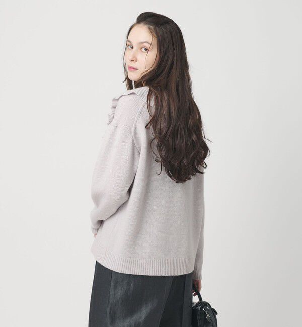 BEAUTY&YOUTH UNITED ARROWS「ウールレーヨン ラッフルフリル ニットカーディガン」|カーディガン|