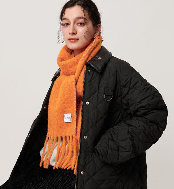 BEAUTY&YOUTH UNITED ARROWS「＜mylab＞アルパカ ステッチマフラー」|マフラー|ORANGE