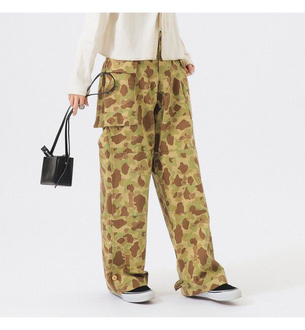 BEAMSBOY「【別注】BUZZ RICKSON'S / ヘリンボーン カモ パンツ」|チノ|