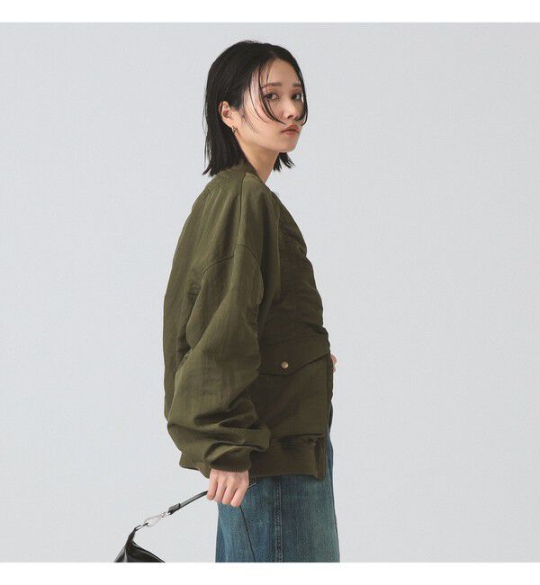 Ray BEAMS 「シャーリング MA-1 ブルゾン」|ブルゾン・スタジャン|
