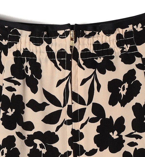 SHIPS for women「*〈手洗い可能〉ドット / 花柄 切替 セミフレア スカート ◇」|スカート|