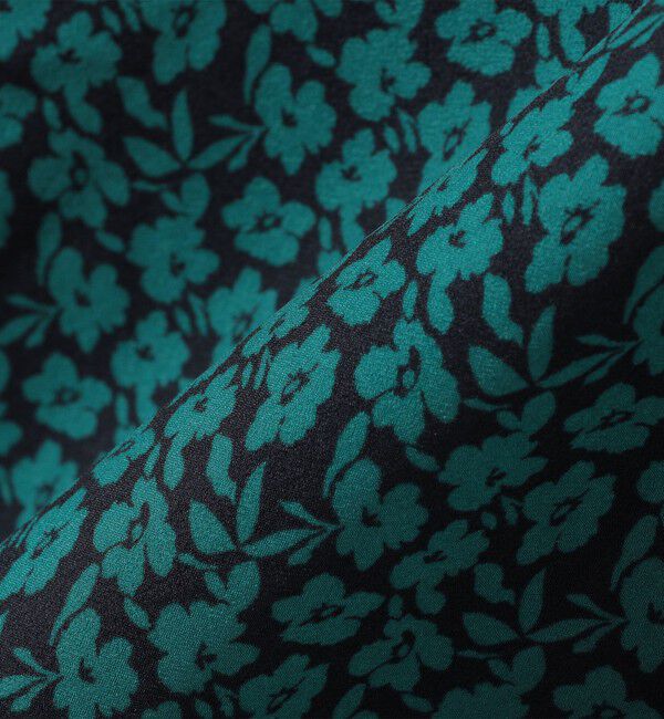 SHIPS for women「*〈手洗い可能〉ドット / 花柄 切替 セミフレア スカート ◇」|スカート|