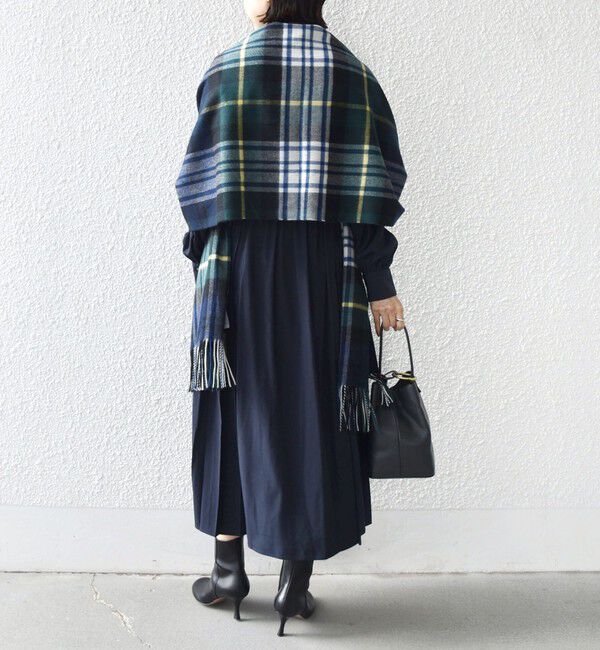 SHIPS for women「【WEB限定】〈手洗い可能〉ドット / 花柄 バンドカラー サイド プリーツ ワンピース」|ワンピース|