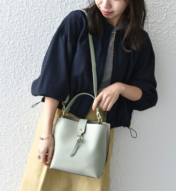 SHIPS any「SHIPS any: バイカラー2WAY スクエア ショルダー バッグ」|ショルダー・メッセンジャー|