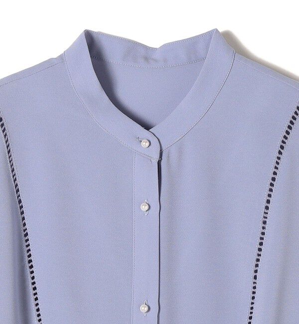 SHIPS for women「《一部追加予約》【WEB限定】〈手洗い可能〉ストレッチ ジョーゼット プリーツ ブラウス」|シャツ・ブラウス|