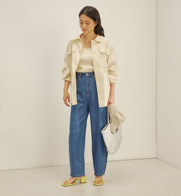 SHIPS for women「〈手洗い可能〉綿麻 ミリタリー オーバー ジャケット」|ミリタリー・モッズコート|