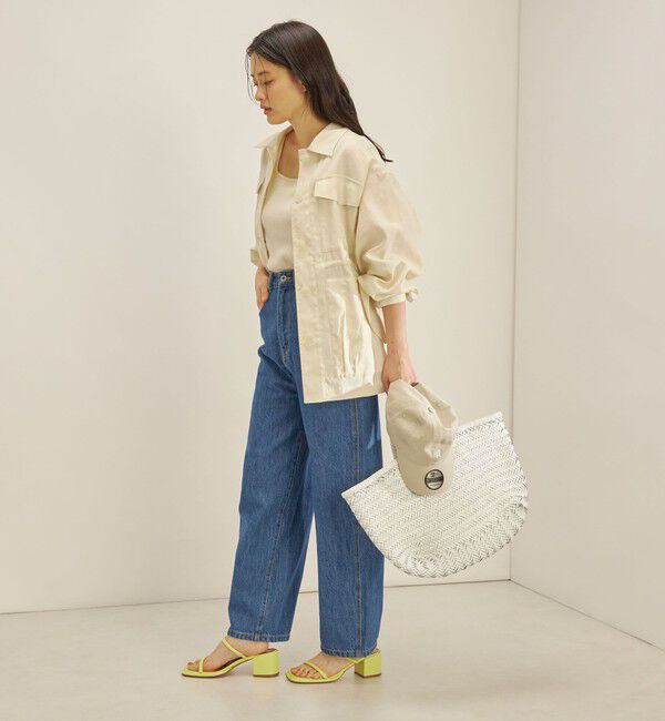 SHIPS for women「〈手洗い可能〉綿麻 ミリタリー オーバー ジャケット」|ミリタリー・モッズコート|