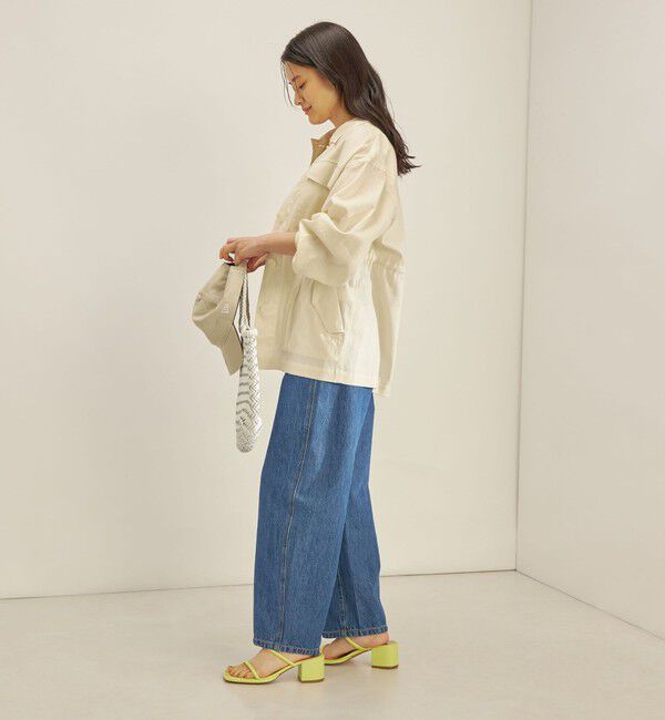 SHIPS for women「〈手洗い可能〉綿麻 ミリタリー オーバー ジャケット」|ミリタリー・モッズコート|