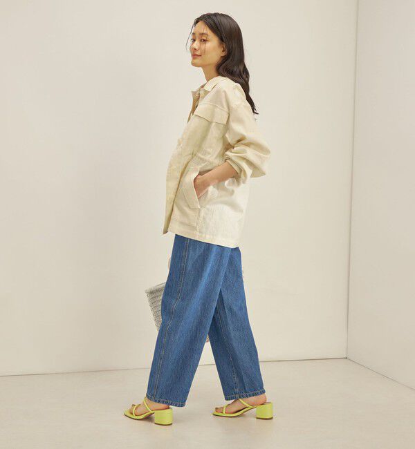 SHIPS for women「〈手洗い可能〉綿麻 ミリタリー オーバー ジャケット」|ミリタリー・モッズコート|