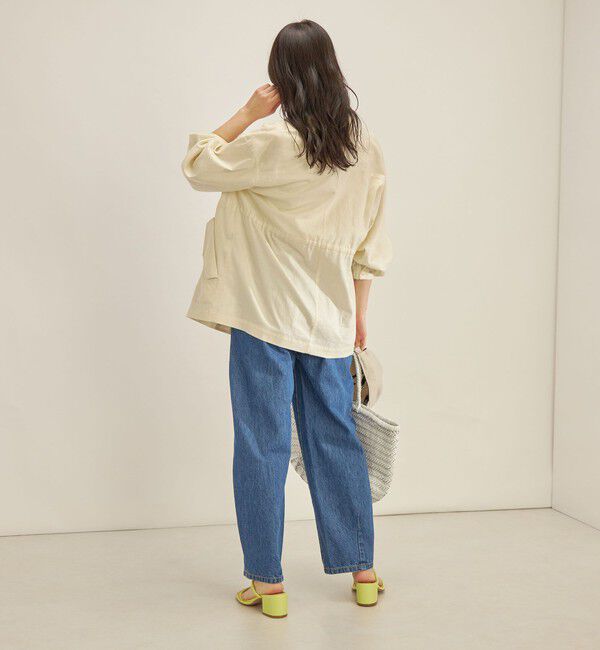 SHIPS for women「〈手洗い可能〉綿麻 ミリタリー オーバー ジャケット」|ミリタリー・モッズコート|