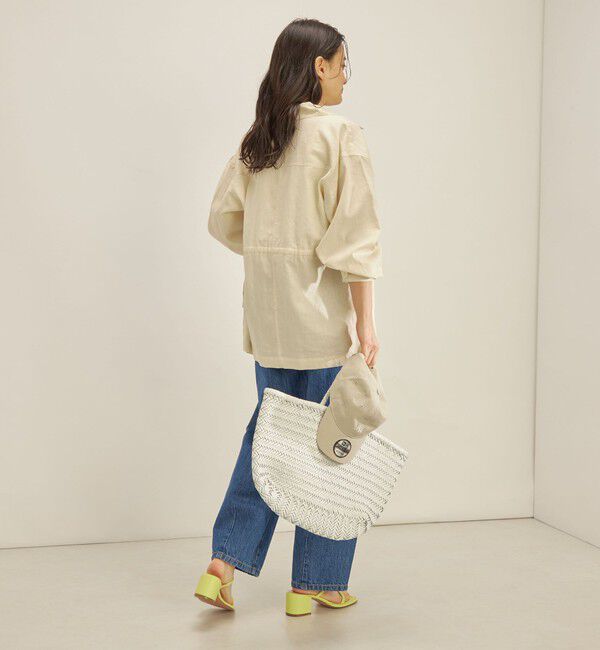 SHIPS for women「〈手洗い可能〉綿麻 ミリタリー オーバー ジャケット」|ミリタリー・モッズコート|