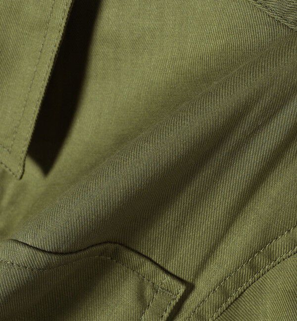 SHIPS for women「〈手洗い可能〉綿麻 ミリタリー オーバー ジャケット」|ミリタリー・モッズコート|