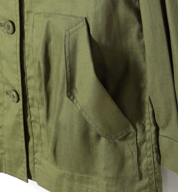 SHIPS for women「〈手洗い可能〉綿麻 ミリタリー オーバー ジャケット」|ミリタリー・モッズコート|