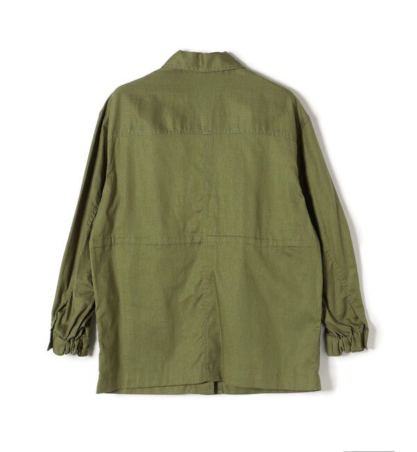 SHIPS for women「〈手洗い可能〉綿麻 ミリタリー オーバー ジャケット」|ミリタリー・モッズコート|