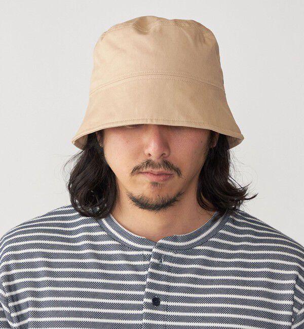 SHIPS「【WEB限定】SHIPS: マイクロ SHIPSロゴ エンブロイダリー オーバーフィット バケットハット」|ハット|