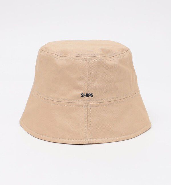 SHIPS「【WEB限定】SHIPS: マイクロ SHIPSロゴ エンブロイダリー オーバーフィット バケットハット」|ハット|