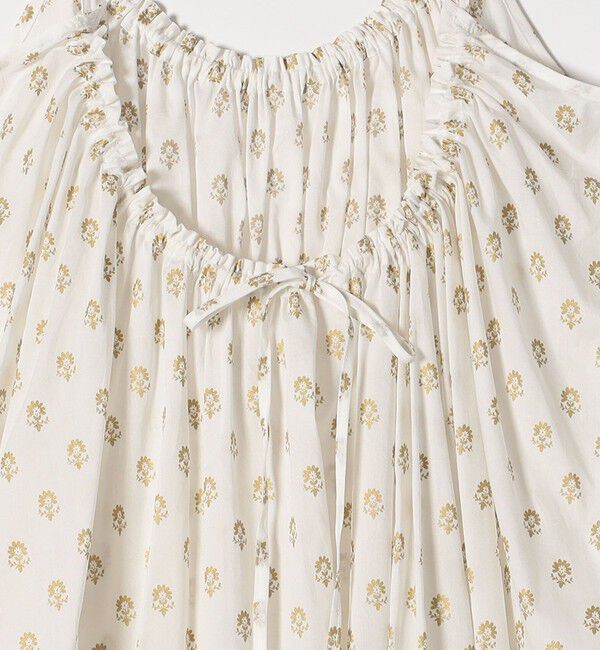 SHIPS any「SHIPS any:〈洗濯機可能〉グリッター プリント ギャザー キャミ ワンピース」|ワンピース|