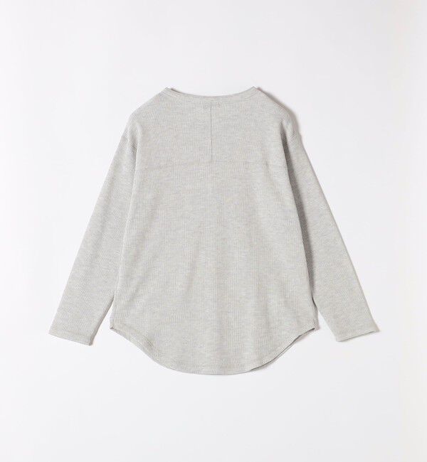 SHIPS any「SHIPS any:〈洗濯機可能〉ワッフル ヘンリーネック ラウンドヘム プルオーバー」|Tシャツ・カットソー|