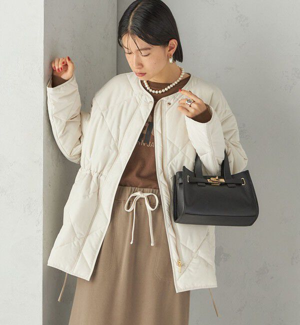 SHIPS for women「〈手洗い可能〉キルティング サイドジップ ブルゾン」|ブルゾン・スタジャン|